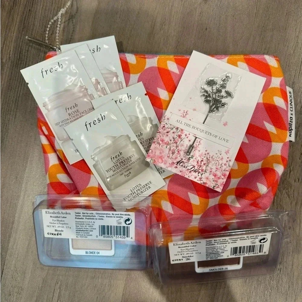 🍀 DIOR NWT RARE PIN & MAKEUP BUNDLE